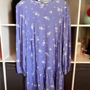 Aritzia Wilfred Floral Long Sleeve Dress Size L US